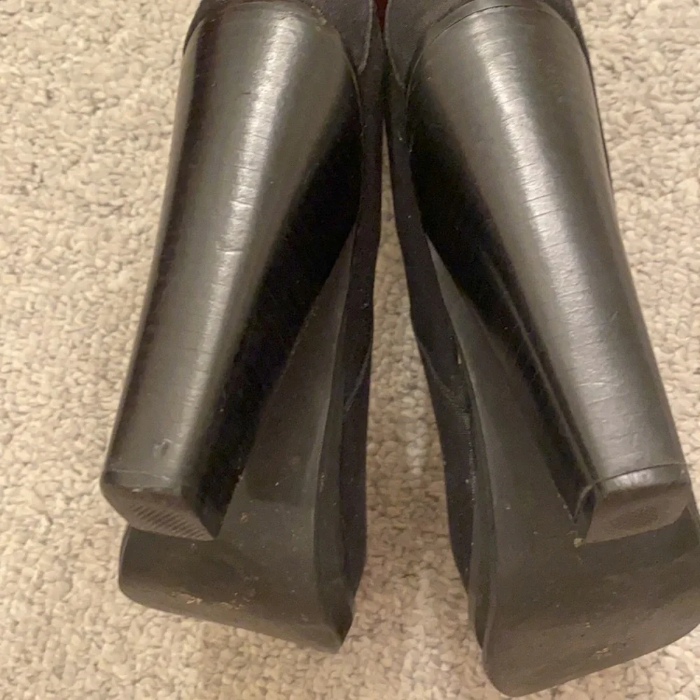 Chloe Sevigny Opening Ceremony Black Canvas Platform Boots. Need Repair/… - Picture 4 of 10